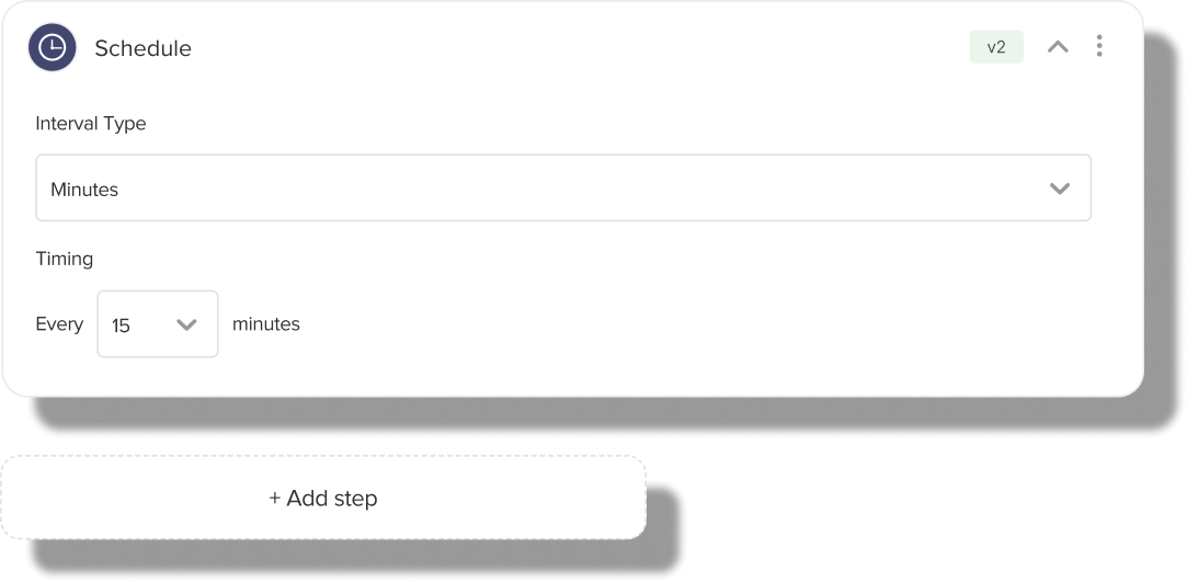 Schedule Runs Example