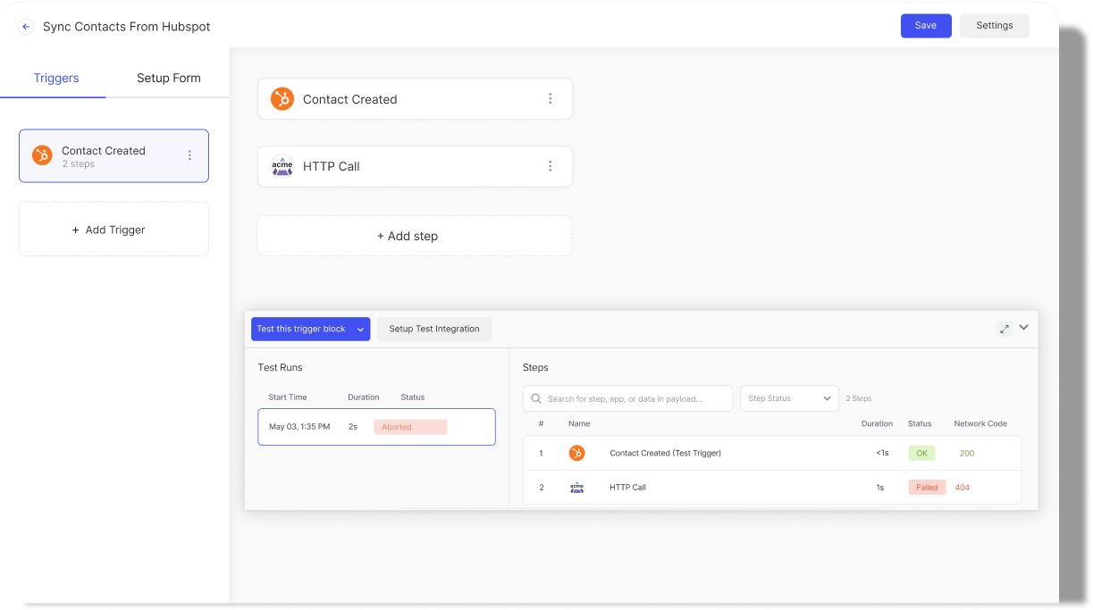 Test & Update Example