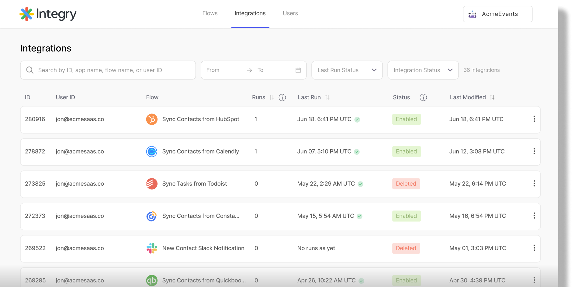Manage Interface